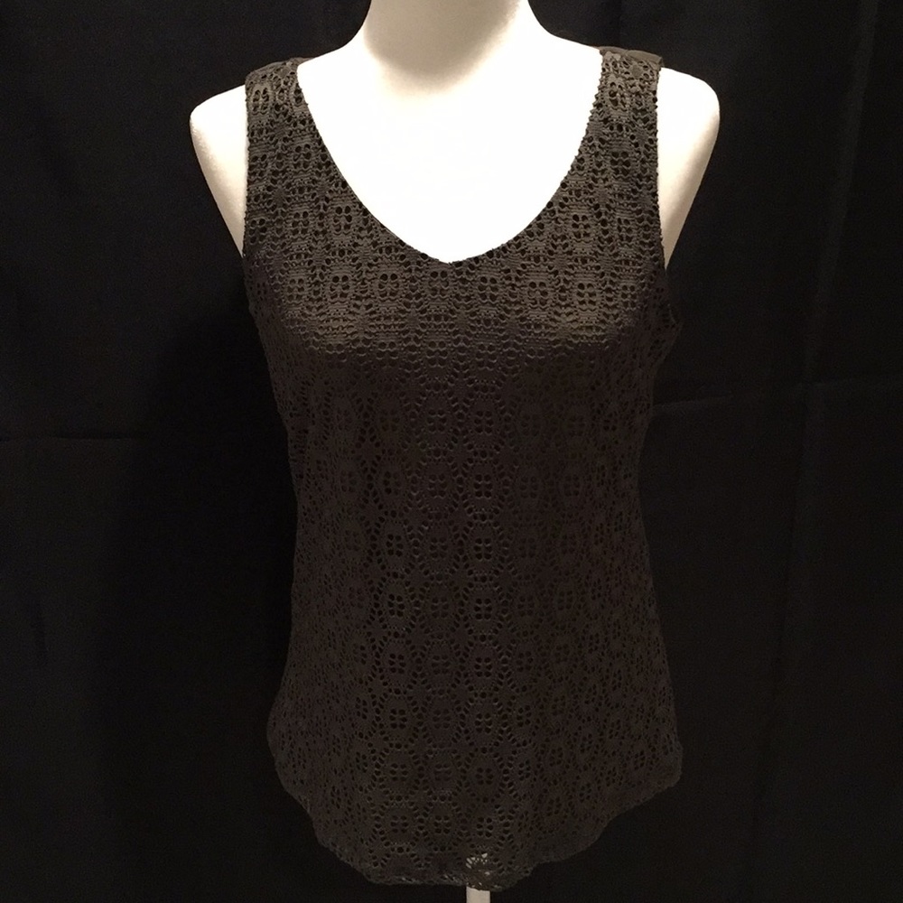 crochet-style overlay top